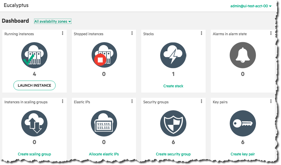 Eucalyptus Console Launch Instance