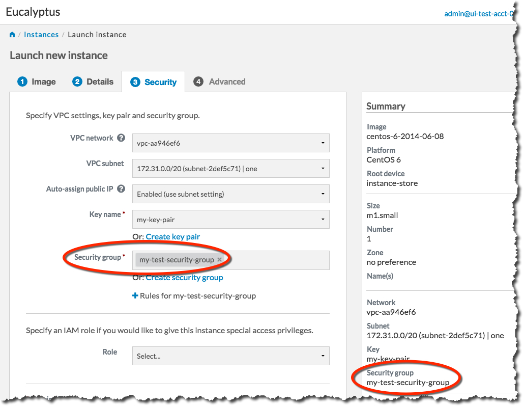 Eucalyptus Console Create Keypair